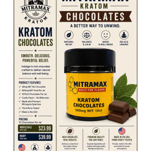 Kratom Chocolates 10 Count